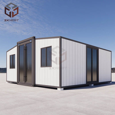 comprare Casa di cabina di contenitori di acciaio verde completamente saldata pieghevole da 20 piedi OEM online manufacture