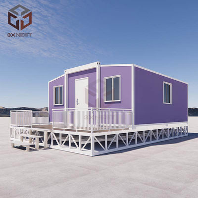 comprare Case prefabbricate resistenti ai terremoti con pavimenti di compensato e isolamento online manufacture