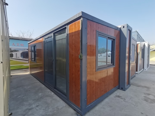 comprare Customizable Expandable Prefab Homes with 18.5 Square Meter Size and 2 KN/m2 Loading Capacity in Steel Construction online manufacture