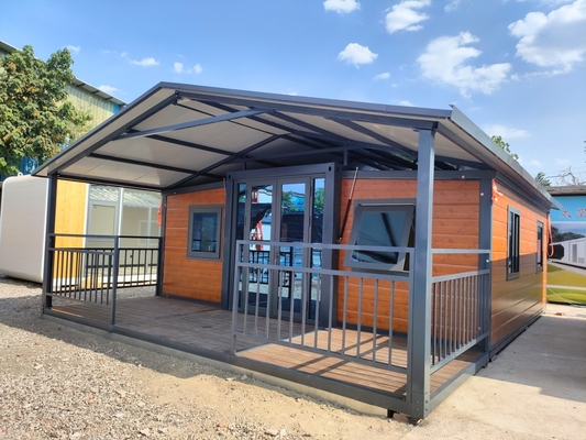 comprare 40ft Expandable Container Home with 2200mm Fold Size 5900x6300x2480mm Extended Size and Accessories Included fabbricazione online