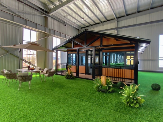 comprare Casa Prefabbricata Pieghevole Moderna con Spessore Pavimento 50mm e Finestra Scorrevole in PVC fabbricazione online