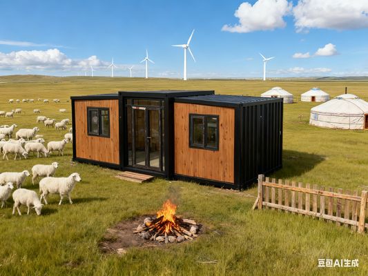 comprare Customized Design Foldable 20ft Container with Thermal-break Aluminum Double Door and 50mm EPS Roof fabbricazione online