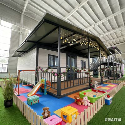 comprare 12KW Power Consumption Foldable 20ft Container Fireproof Trait and Switch Standard Customization fabbricazione online