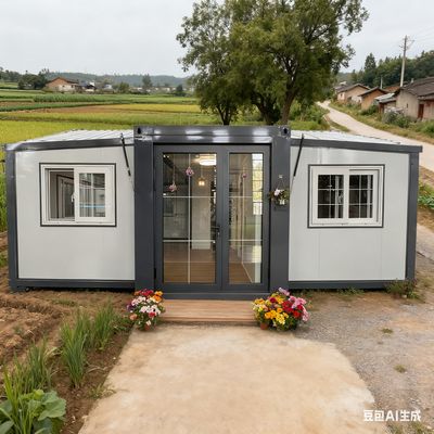 comprare 50-75 Mm EPS Sandwich Panel Wall And Roof Foldable 20ft Container with Galvanized Light Steel Frame Main Frame fabbricazione online