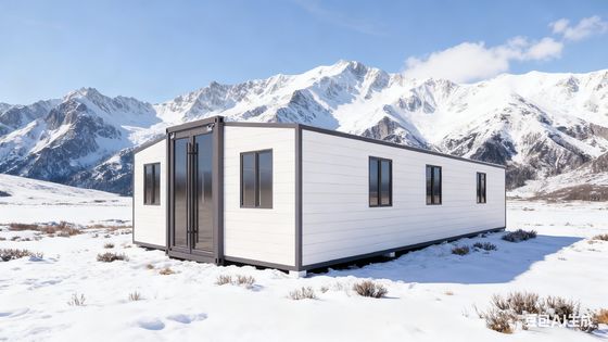 comprare 40ft Expandable Container Home with Bamboo Plywood 18mm Thick Floor 72 Square Meters Floor Area for 3-6 People Accommodation fabbricazione online