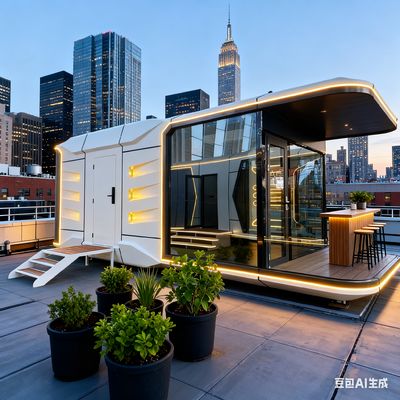 comprare Ufficio di costruzione del magazzino officina Space-29 Space Capsule House con consumo energetico di 12 KW fabbricazione online