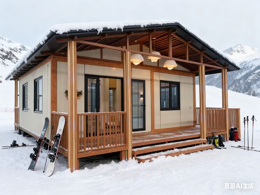 comprare Expandable Container House with Gable Roof 5.5 Tons Net Weight and L5700*W6660*H2650mm Size Prefabricated Tiny Home fabbricazione online