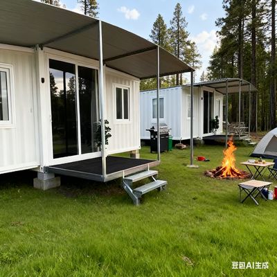 comprare Foldable Modular Homes with L2950*W2200*H2480 Folded Size and L2950*W6300*H2480 Expanded Size for 18.5 Square Meters Floor Area fabbricazione online