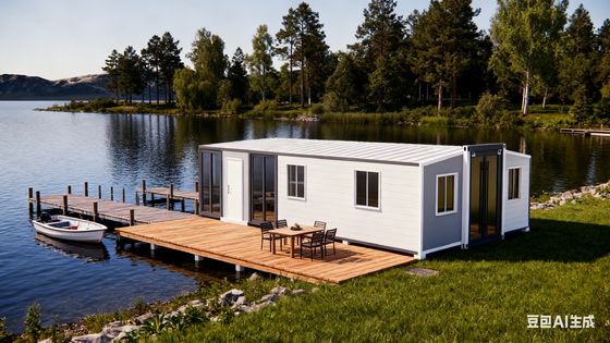 comprare Sealed Edges Prefab Folding House for Home/Office Easy and Fast Installation Waterproof Paint Hotel/Resort/Movable House fabbricazione online