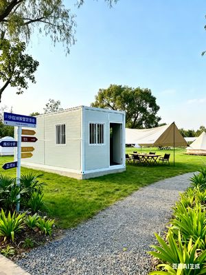 comprare 2.0KN/m2 Ground Live Load A-level Fire Performance Flat Pack Prefab House for Customizable Design fabbricazione online