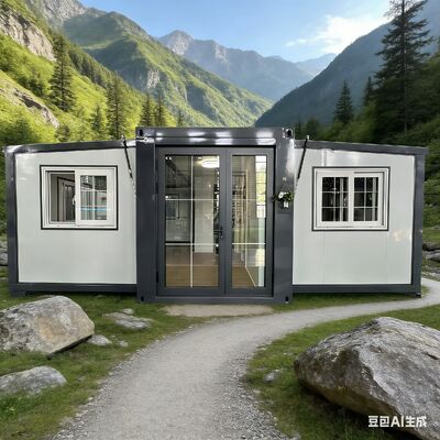 comprare Foldable 20ft Container with L5900*W2200*2480mm Folded Dimensions, 28,000 Kg Load Capacity, and Customizable Windows and Layout fabbricazione online