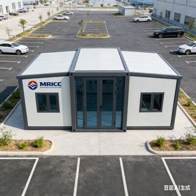 comprare Container pieghevole da 20 piedi con 37 metri quadrati di superficie calpestabile, telaio principale completamente zincato e standard di sicurezza internazionali fabbricazione online