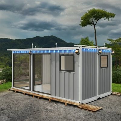 Casa di contenitori prefabbricata convertita anti-corrosiva Casa modulare 20 piedi