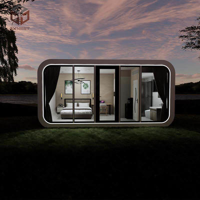 5.4 tonnellate Casa Capsula di Mela Bianca Prefabbricata Glamping Pods Anti-Corrosione