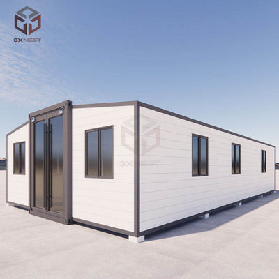 Casa di container da trasporto di 40 piedi espandibile prefabbricata per cantieri