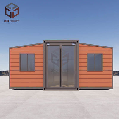 Cabina container espandibile versatile con terrazza personalizzabile