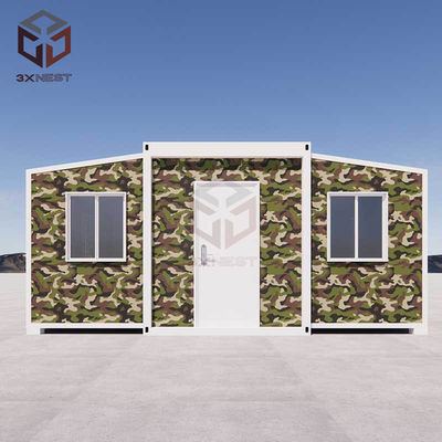 Casa di container espandibile ignifugia con piastra in acciaio colorato T65mm EPS