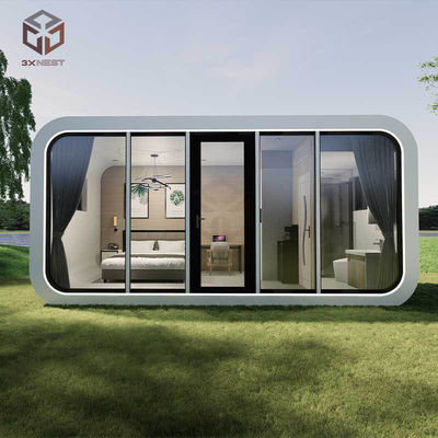 Ventilazione intelligente dell'aria fresca Apple Capsule House Pod Vetro temperato Finestre