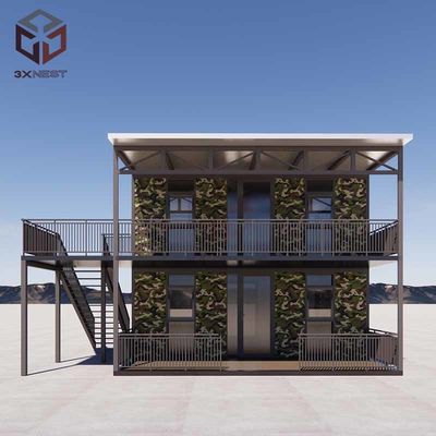 Disegno d'interni personalizzabile 40ft Container espandibile Casa con due camere 20-30 anni di durata