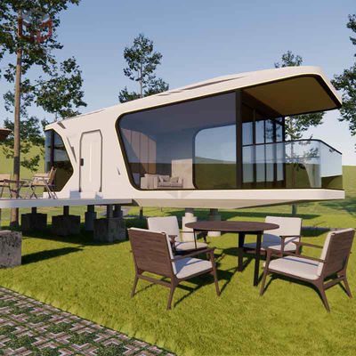 8.5m Prefabbricato Office Pod Capsule Container House Wirh Intelligent Lighting System