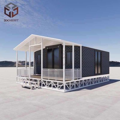 Casa contenitore a doppio ala con balcone Soluzione di alloggio innovativa e sostenibile