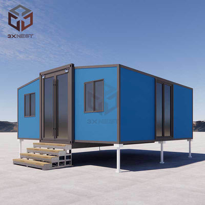 Più di 20 anni di vita 20ft case prefabbricate con porta in acciaio / ponte rotto doppia porta in alluminio