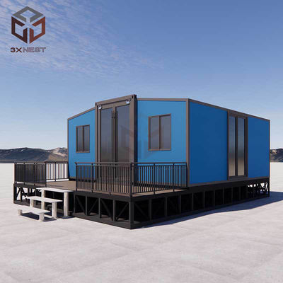 20ft Prefabricato Mobile Folding House Container Rockwool Sandwich Panel Parete