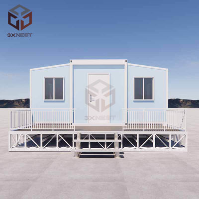 Casa prefabbricata personalizzabile da 20 piedi con finestre scorrevoli / alluminio e tetto a pannello sandwich