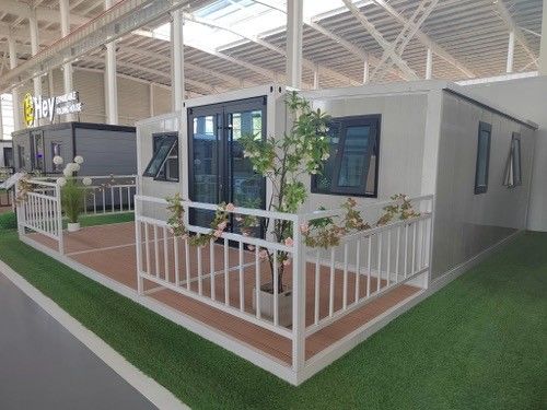 Contenitore pieghevole da 20 piedi ideale per progetti temporanei pop-up EPS/PU/Rock Wool Sandwich Panel Durata di vita Più di 20 anni