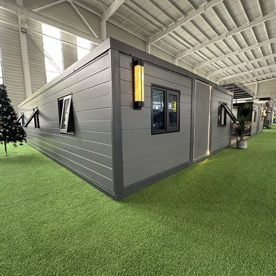 12kw Consumo di energia 40ft Contenitore espandibile Casa per 3-6 persone con sistema elettrico e sistema di interruttore di circuito