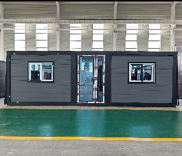 56 metri quadrati Superficie del pavimento Casa in container espandibile con isolamento in schiuma di poliuretano L9000*W6220*H2480 Dimensione espansa