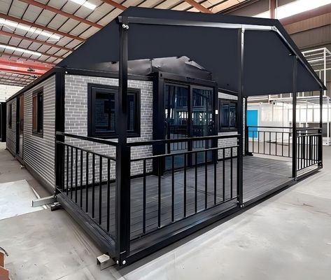 Casa di container espandibile personalizzabile con pannello sandwich EPS Parete 56 metri quadrati Superficie del pavimento