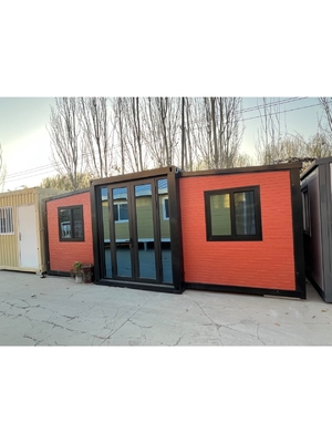 Casa pieghevole prefabbricata con finestra scorrevole in PVC