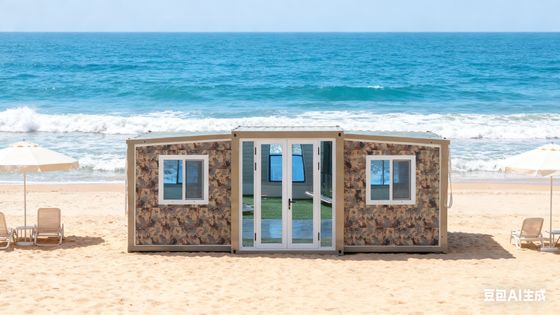 Container pieghevole da 20 piedi personalizzabile con tetto a doppia pendenza, facile da spedire