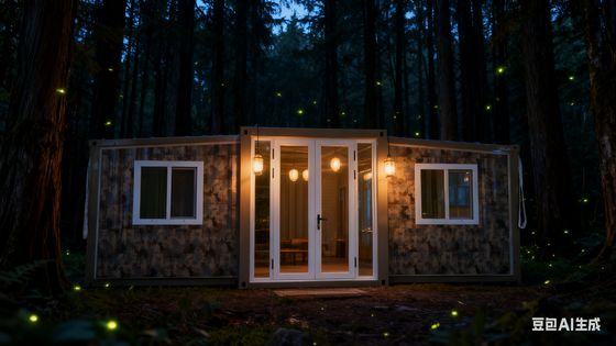 Casa contenitore pieghevole doppia ala 20ft con tetto lato superiore T50 EPS Board