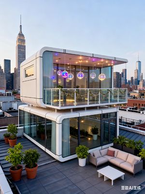 Residenza Capsula Apple Portatile per 2 Persone Numero di Persone Ospitate e Mobilità