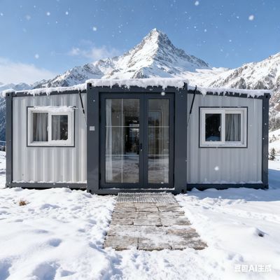 Moderno contenitore pieghevole da 20 piedi con prestazioni sismiche di livello 8 Bull 30 * 30 Flat Lame Light e capacità di 1.172 piedi cubi