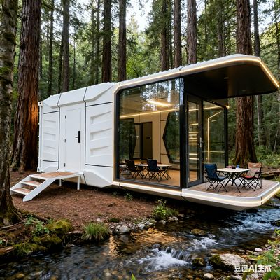 Casa Capsula Spaziale con Dimensioni L8560 * W3460 * H3400 per Alloggio di 2 Persone e Interni Personalizzabili