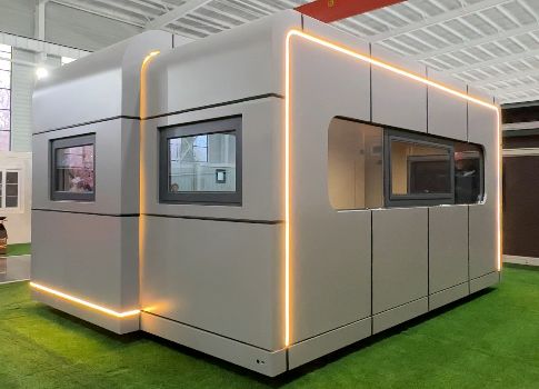 9mm OSB Board B3 Grade Waterproof Apple Capsule House con 1~2 persone occupate e 12KW di consumo di energia