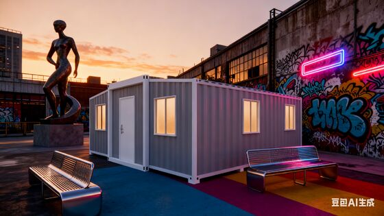 40ft Container espandibile Casa con pannelli in PVC Interior Finish Resistenza al vento 4.18KN/M2 e terrazza personalizzabile