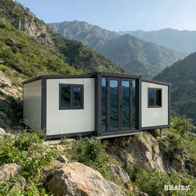 Contenitore pieghevole da 20 piedi completamente galvanizzato con sistemazione della casa personalizzabile e porta d'ingresso opzionale