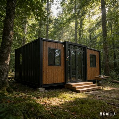 Contenitore pieghevole da 20 piedi completamente galvanizzato con materiali resistenti al fuoco e sistema elettrico personalizzabile