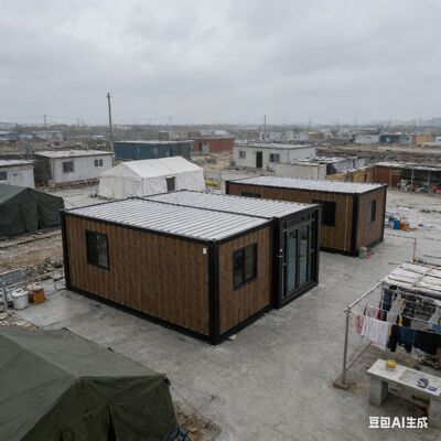 Foldable 20ft Container with 50mm EPS Insulation Customizable Terrace and Lightweight 2.8 Tons Design