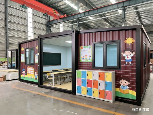 Livello di Prestazione Sismica Contenitore Pieghevole da 20 piedi con Design Impilabile e Telaio Laterale Interamente Zincato