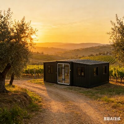 Contenitore pieghevole a prova di fuoco da 20 piedi con layout personalizzabile e design impilabile per uno stoccaggio e un trasporto efficienti