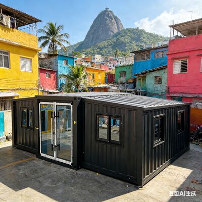 Container pieghevole da 20 piedi completamente zincato con isolamento termico e acustico per case prefabbricate moderne