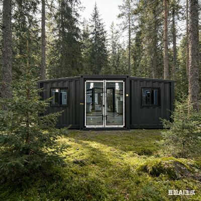 Container prefabbricato da 20 piedi pieghevole per terrazza personalizzabile con telaio completamente zincato e tetto con pannello sandwich EPS/PU/Lana di roccia