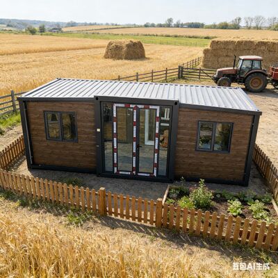 Contenitore pieghevole da 20 piedi con isolamento termico, isolamento acustico e telaio principale completamente galvanizzato per campeggio Home Hotel Resort