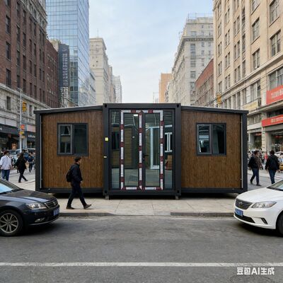 Container pieghevole da 20 piedi con telaio principale completamente zincato, camere da letto personalizzabili e isolamento termico e acustico