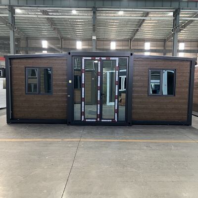 Resistenza al vento 4.18 KN M² Container pieghevole da 20 piedi con telaio in acciaio leggero zincato e isolamento termico per soluzioni di edilizia modulare